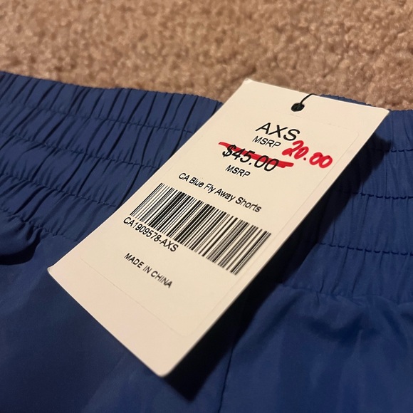 Cheer Athletics Rebel Athletic Blue Fly Away Shorts, size Adult XS - Picture 8 of 8